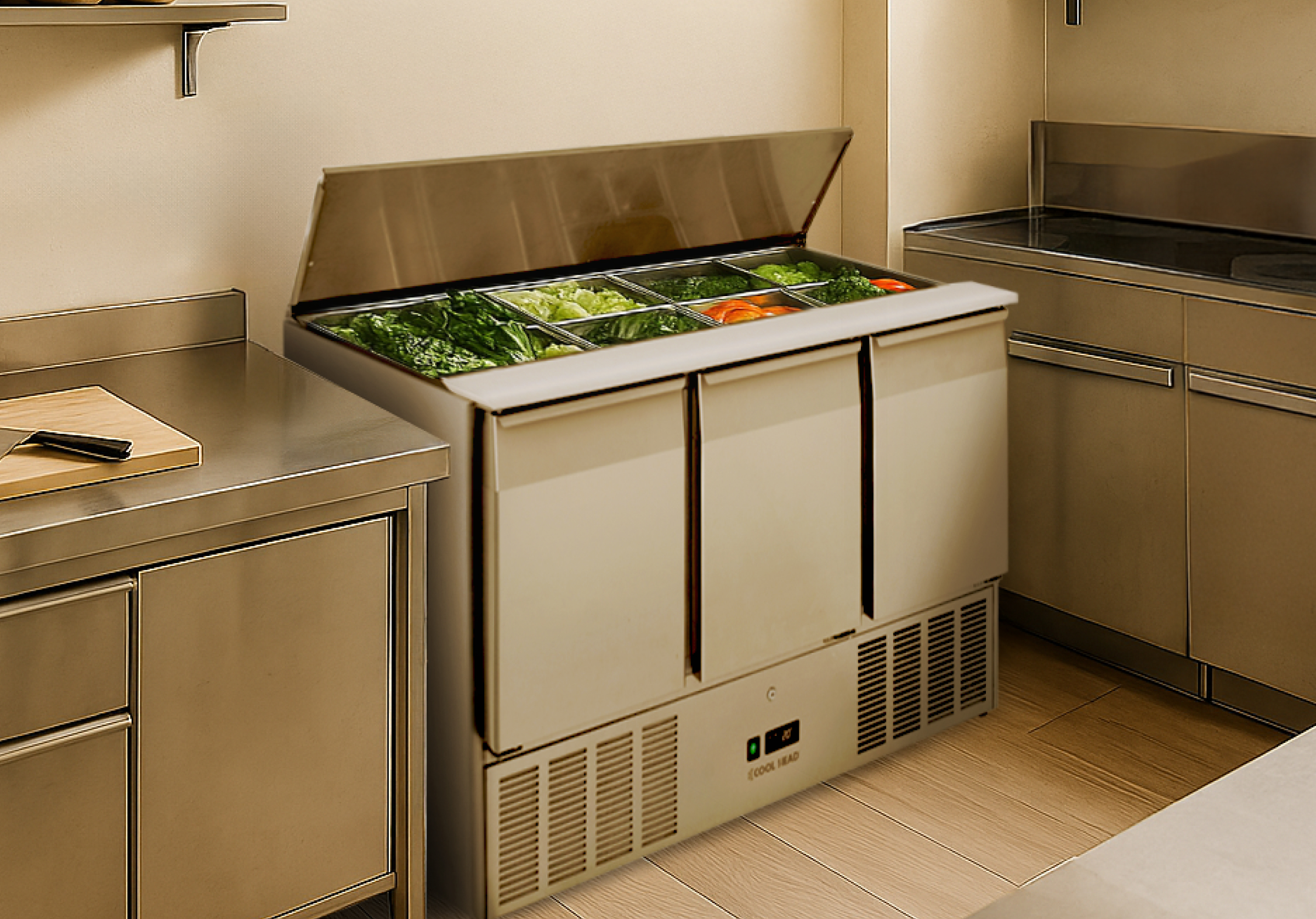 CR 93A - GN1/1 Refrigerated saladette (OPEN TOP)