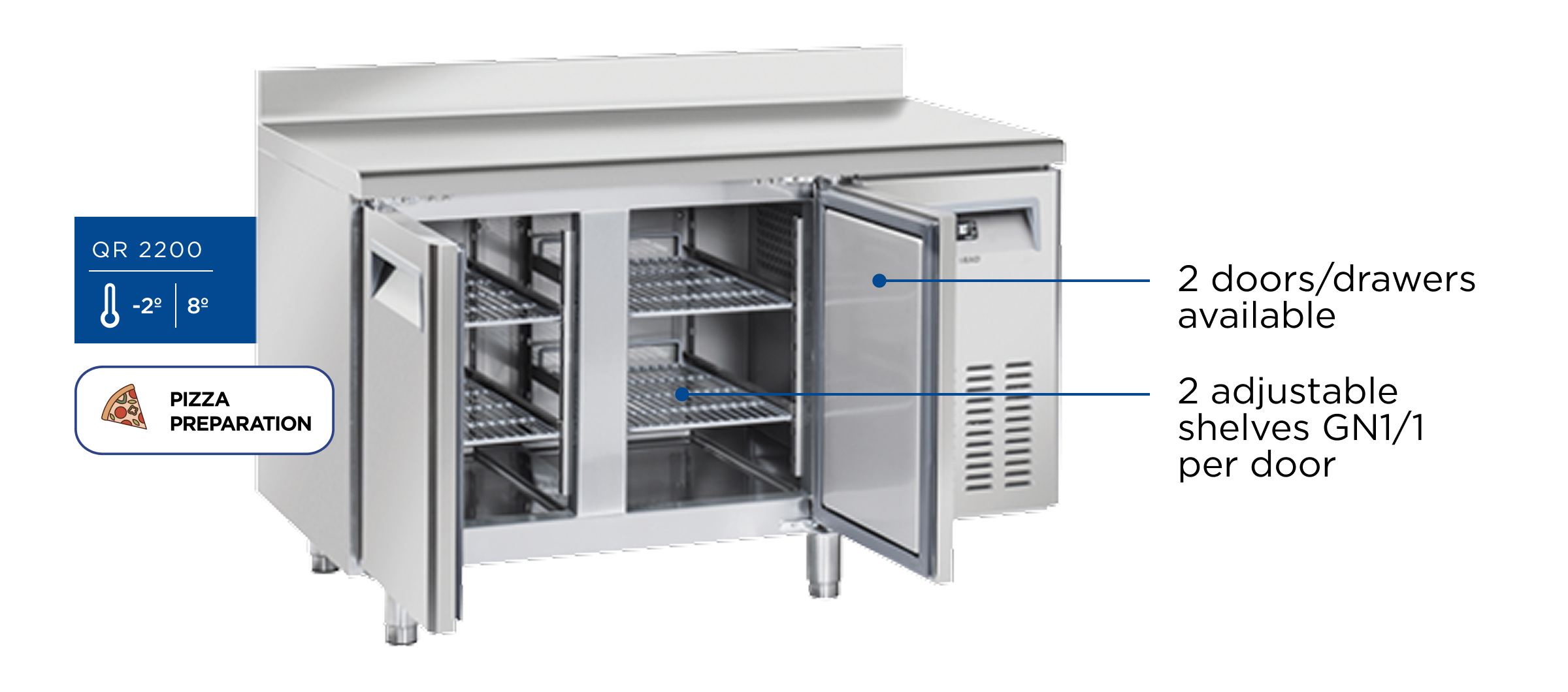 QN 2200 - GN1/1 Freezer counter